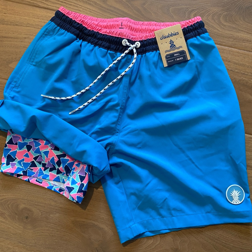 Chubbies Swim Shorts, Small, 7” inseam